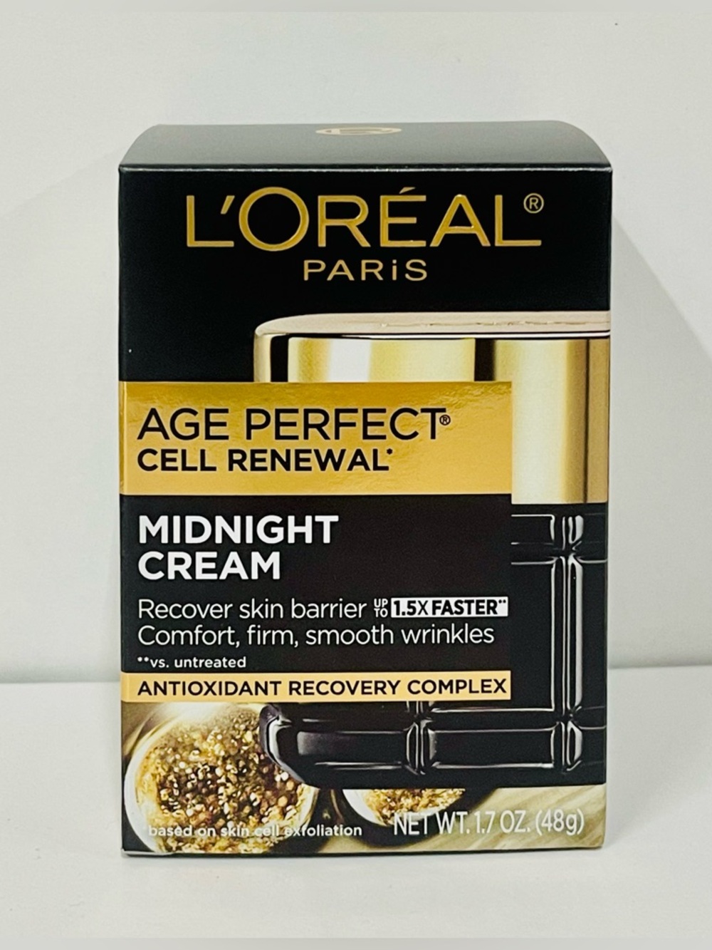 L'Oreal Paris Age Perfect Cell Renewal Midnight Cream, Antioxidant 1.7 oz